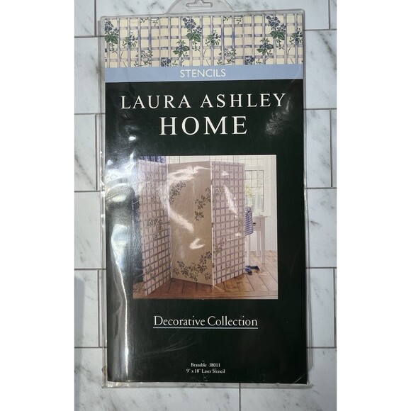 Laura Ashley Home Stencil Bramble 38011 Decorative Collection 1998 DEADSTOCK - Picture 1 of 8